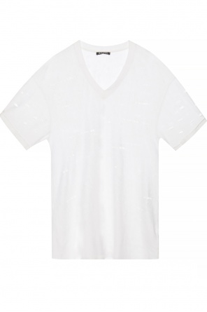 T-shirt z dziurami, zdjęcie 1 T-shirt z dziurami od Balmain